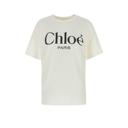 CHLOÉ 女士T恤 CH25SJH20191101 SS2025 白色 短袖T恤