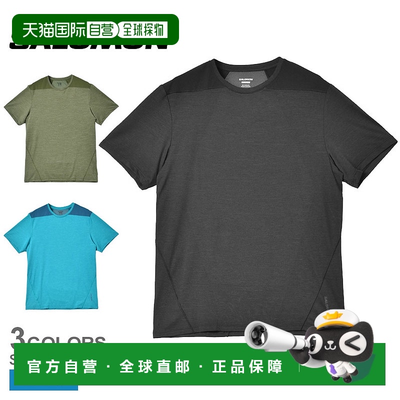 日本直邮萨洛蒙短袖T恤运动轻便休闲 SALOMON OUTLINE SS TEE LC2