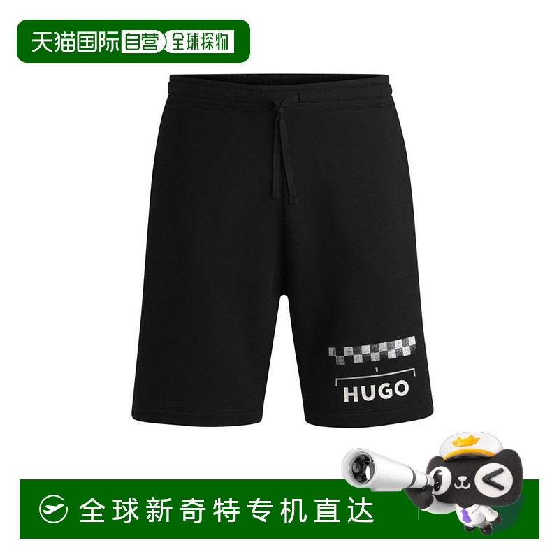 black XSmall Ӫhugo bossShorts with racing print - black ֱ836.62Ԫ(88VIP 95)