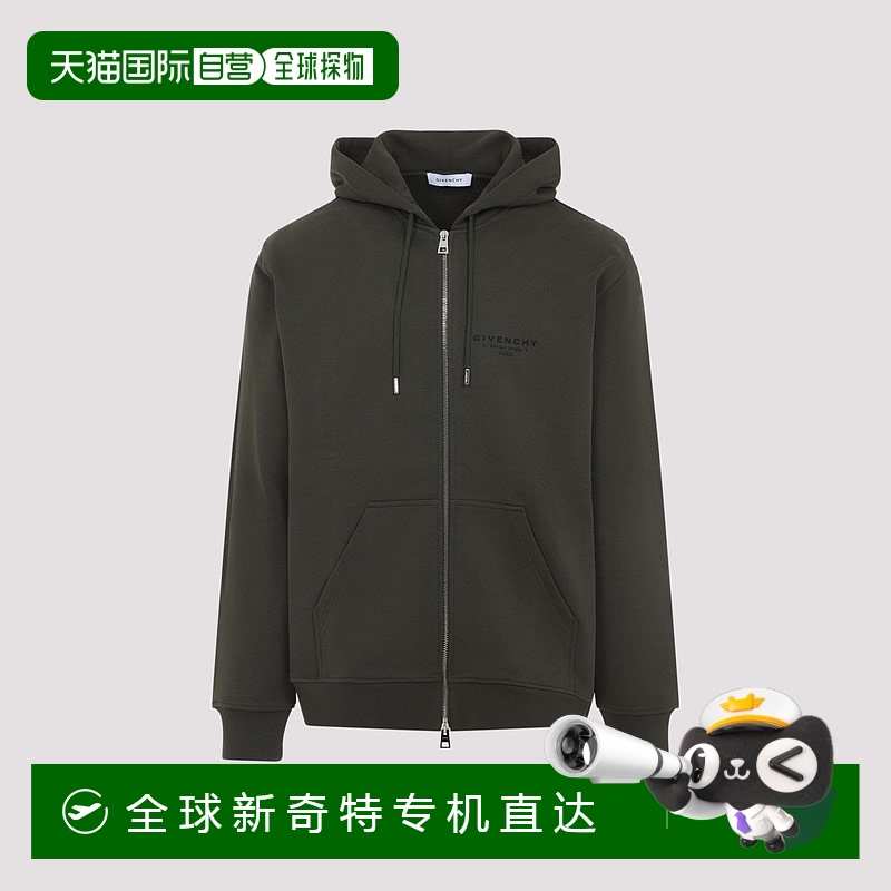 1h可退 香港直邮GIVENCHY 男士卫衣 BMJ0NJ3YRJ305 AW2025 绿色 S