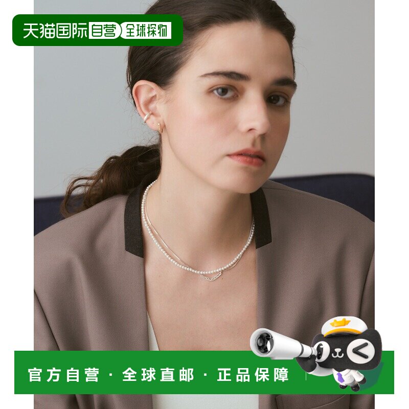 日本直邮agete 阿卡朵 女士 银饰项链 透雕简约设【付后1h可退】