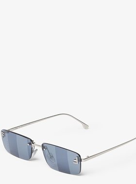 FENDI/芬迪 女士蓝色金属太阳镜