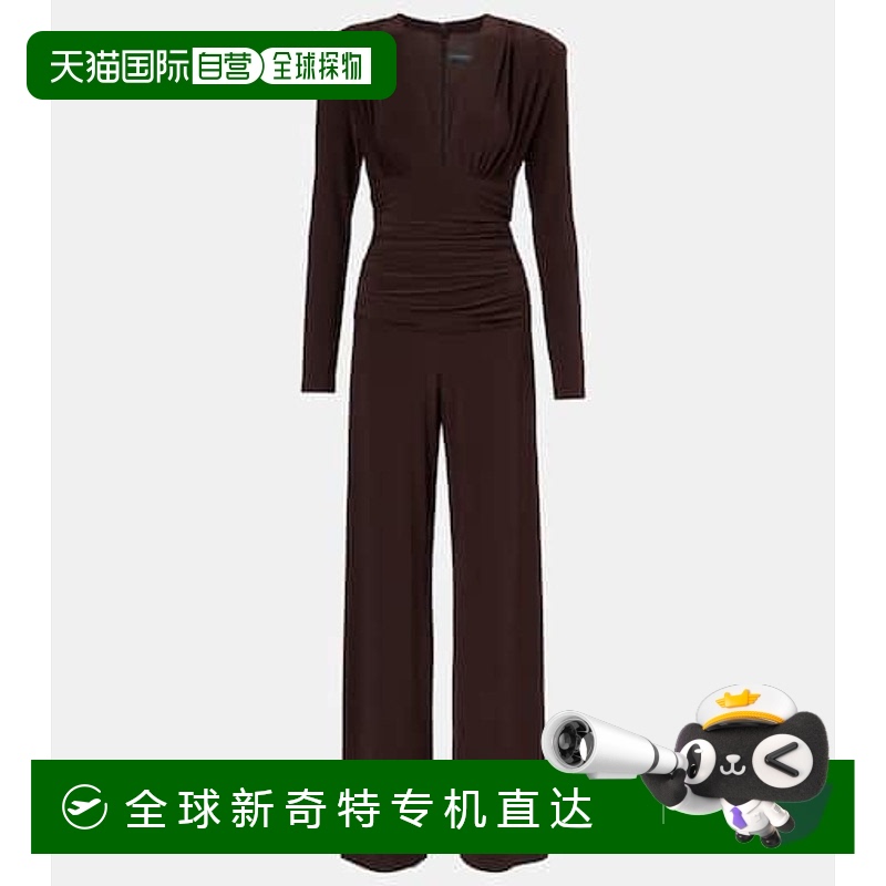 1h可退 香港直邮NORMA KAMALI 诺玛 卡玛丽 女士 褶皱针织连体裤
