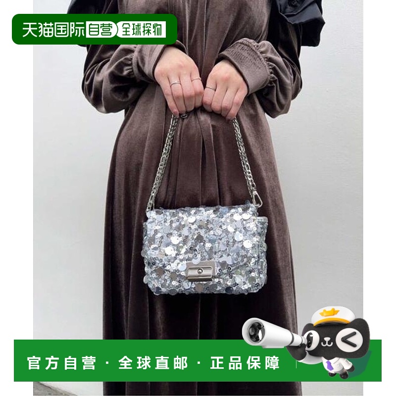 1h可退 日本直邮Noela 亮片晚宴包手袋斜挎包单肩包手提包