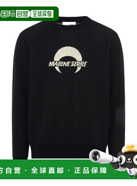 香港直邮Marine Serre 徽标长袖毛衣 UTK006ACKNI0033