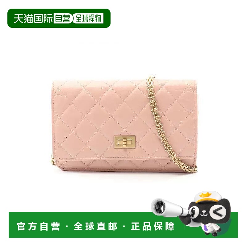 日本直邮中古Chanel香奈儿女包A级95新chain walletWOC链条钱包牛