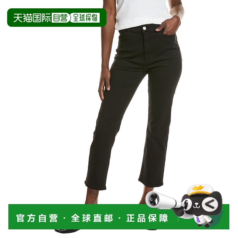 自营 FRAME Denim Le High Film黑色直筒牛仔裤-蓝色 美国奥莱直