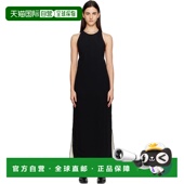香港直邮潮奢 toteme 女士 1h可退 黑色工字背带连衣裙 254WRD026