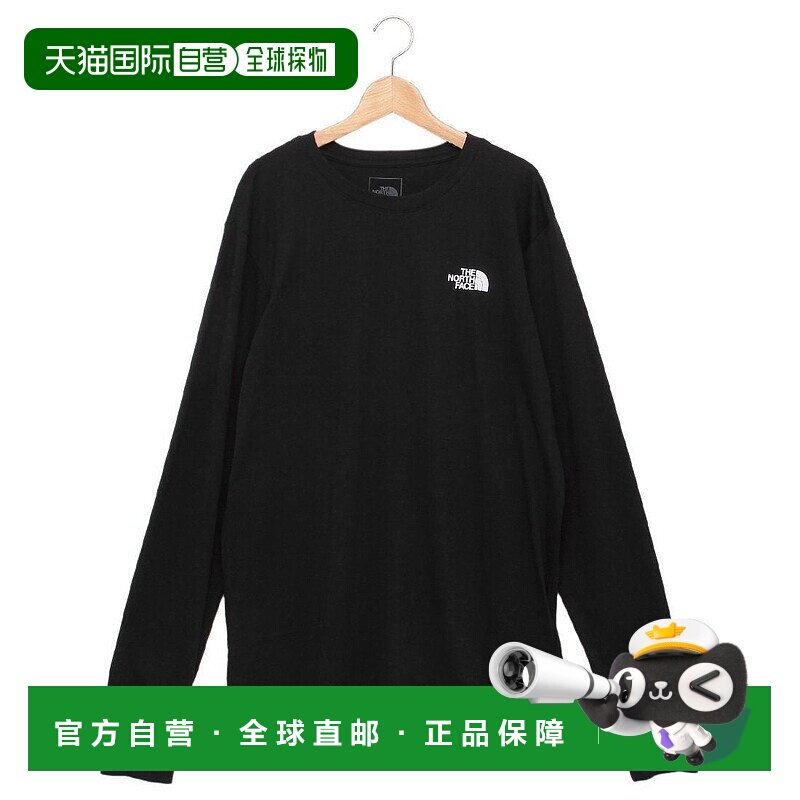 日本直邮 The North Face 男士黑色长袖印花T恤 NF0A8B68 KY4北面