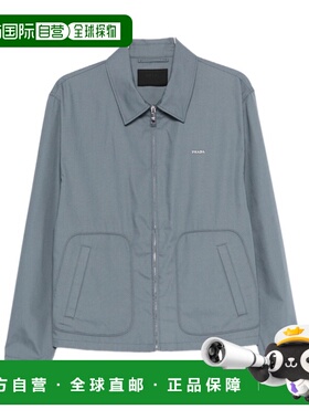 香港直邮PRADA 男士夹克 SGC6291480SWM1F0D65 SS2026 灰色