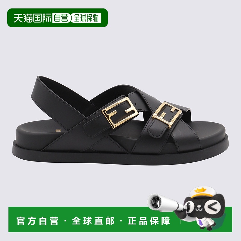 1h可退 香港直邮FENDI 女士凉鞋 8X8647NA7F0QA1 CO 黑色 Scarpe
