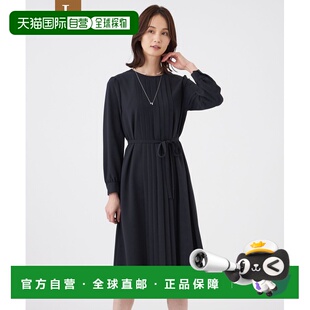 1h可退 日本直邮TRANS WORK 女装 弹力乔其纱连衣裙 防皱抗UV可机