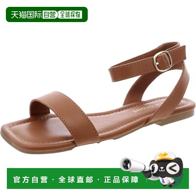 自营sun + stoneSun Stone Quebecc Ankle-Strap Flat Sandal Cog