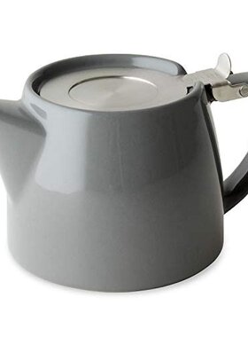 日本直邮FOR LIFE芙莱馥 陶器茶壶 530ml 3杯用 灰色 309-GRY