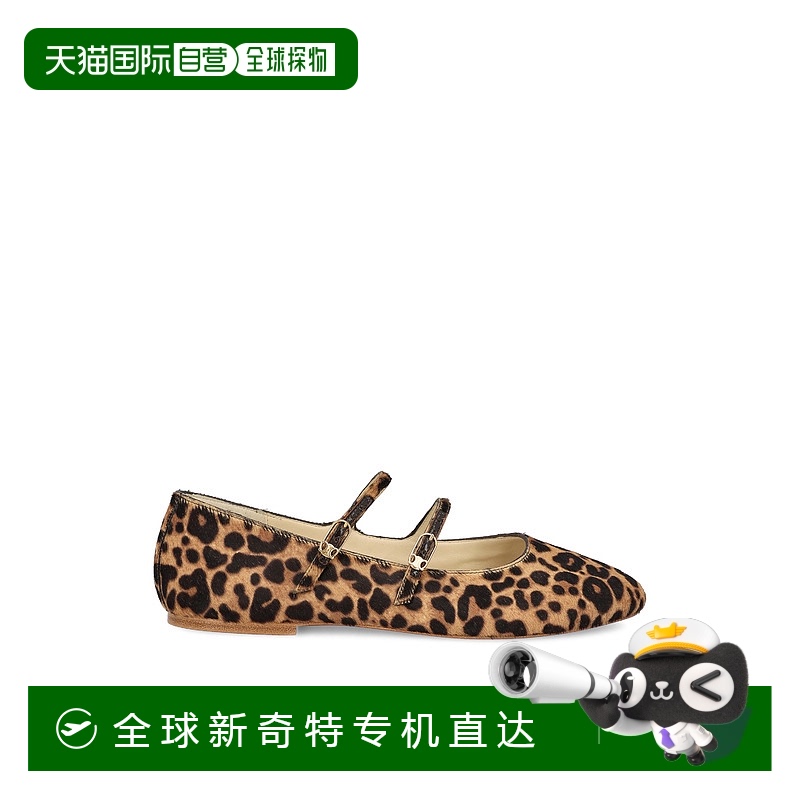 1h可退 香港直邮潮奢 Celine 思琳 女士 豹纹印花芭蕾舞鞋 360204