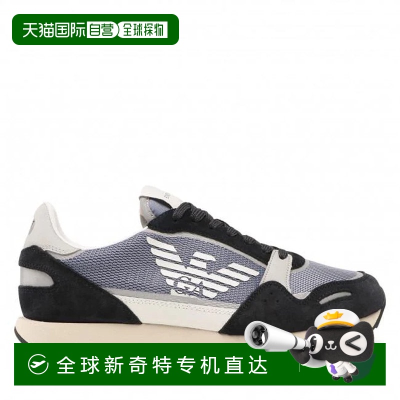 1h可退 香港直邮EMPORIO ARMANI 男士运动鞋 X4X537XM678BLUGRIGI