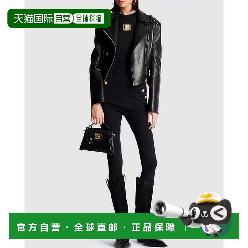 1h可退 香港直邮BALMAIN 女士衬衫 CF1EB045BC49EAD SS2025 黑色