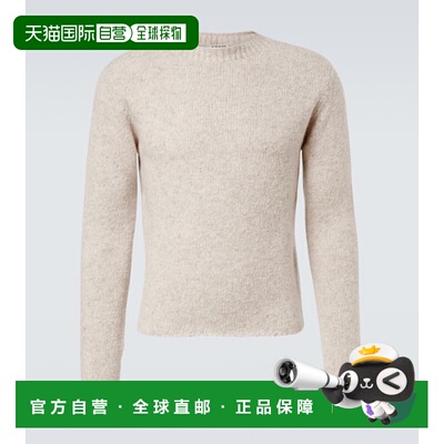 香港直邮AURALEE 男士 羊绒毛衣 beige米色 舒适时尚