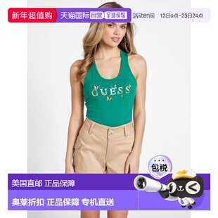 自营guessCalypso Racerback Tank - field green 美国奥莱直发