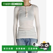 美国直邮AURALEE T恤 女式 有机软罗纹Henley领P