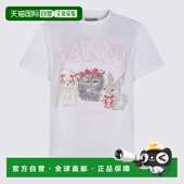 香港直邮潮奢 T恤白色T恤 GANNI 女士 1h可退 Polos 甘尼 and A10