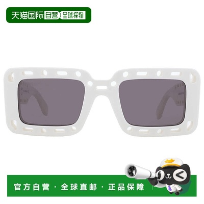 自营Off-White Atlantic Grey Rectangular Unisex Sunglasses OE