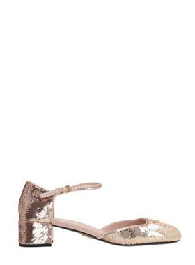 Prada 普拉达 女士 亮片圆头高跟鞋 1I357NFD035959