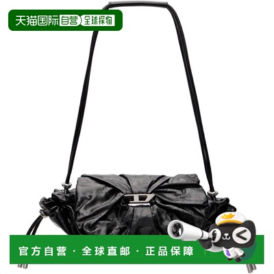 1h可退 香港直邮潮奢 Diesel 迪赛 女士 黑色 Scrunch-D Shoulder