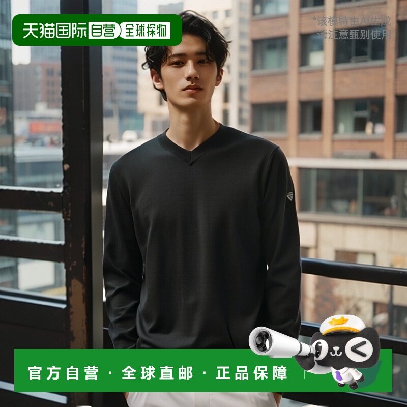 香港直邮EA7 Emporio Armani 小V领长袖针织衫 SLM07MSL04M