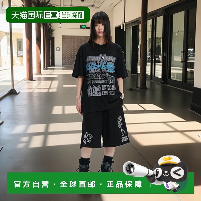 韩国直邮GOTTER GALLERY 公用T恤 GT25SUTP06BK UTOPIA TYPO GRAP