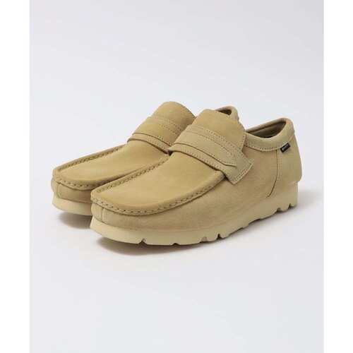 日本直邮CLARKS WALLABEE LOAFER GTX 乐福鞋 米色沙漠靴