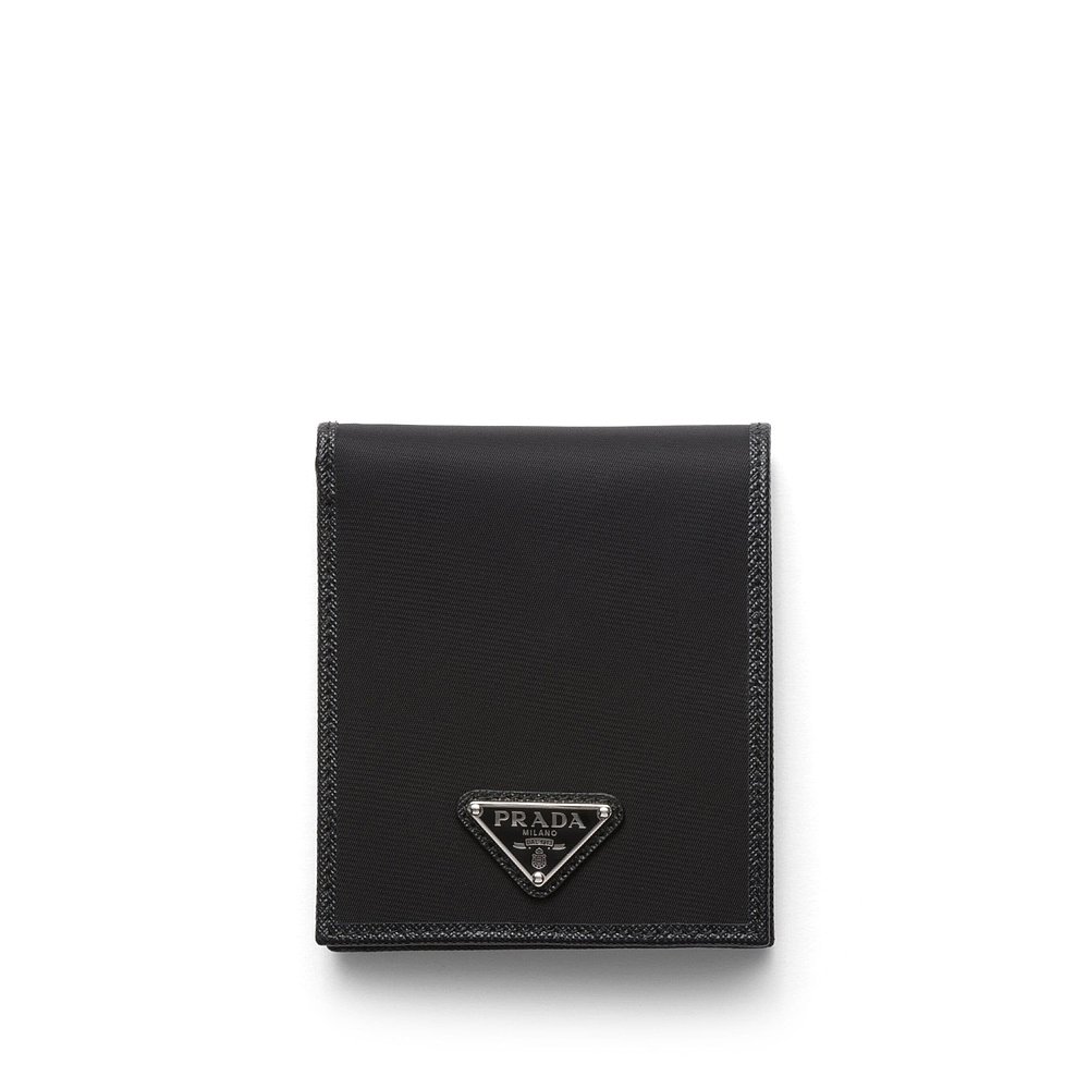 PRADA 男士钱包 2MO7382DMHF0002 SS2025 黑色 PORTAFOGLI