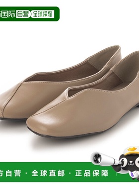 【日本直邮】Vivian Vivian 方头切换设计 babouche (Greige)女鞋