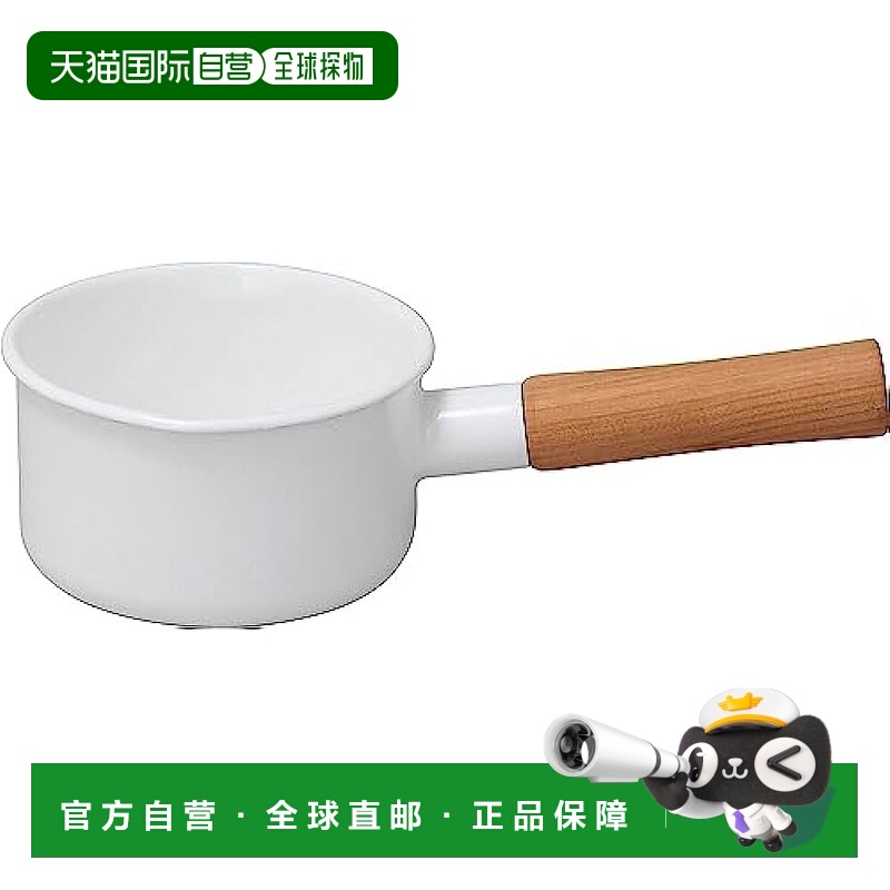 自营 Nodahoro野田珐琅 搪瓷奶锅12cm 白色 日本制CL-12MW