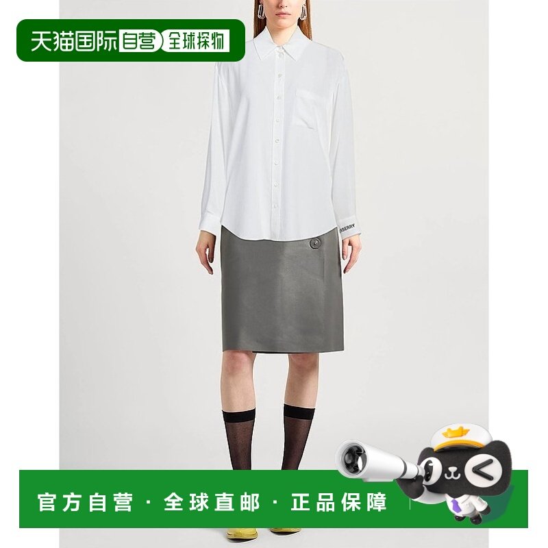 1h可退 香港直邮潮奢 Burberry 巴宝莉 女士 Blouses 纯色衬衫