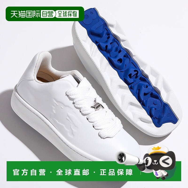 日本直邮BURBERRY 运动鞋 BOX 盒子 8083385 女士低帮皮革标志鞋