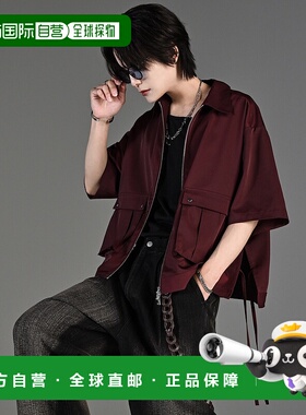 1h可退 日本直邮ADRER 男士女士通用款拉链口袋短袖夹克 ADRjk118