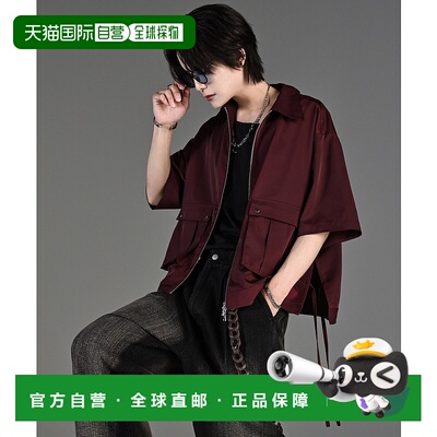 1h可退 日本直邮ADRER 男士女士通用款拉链口袋短袖夹克 ADRjk118