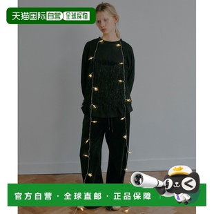 BLEU CIEL 女装 宽松斜纹棉布 1h可退 半拉链束脚卫裤 日本直邮LE