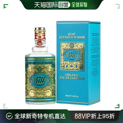 美国直邮4711 经典(原始)古龙水中性香水200ml Original Eau de C