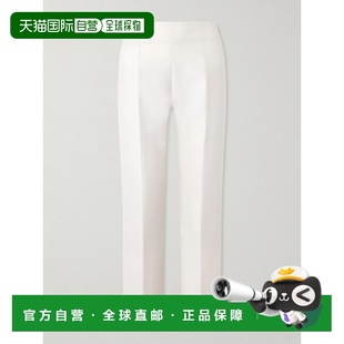 羊毛真丝混纺直筒裤 女士 261WRB0377FB05 香港直邮toteme 1h可退