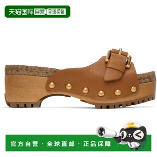 1h可退 香港直邮chloe 女士 黄褐色 Joline 凉鞋 SB40020A17022