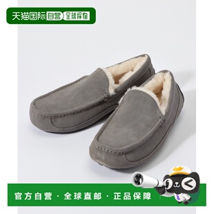 1h可退 日本直邮UGG 男士 ASCOT系列 皮革拖鞋 UGG1101110男鞋