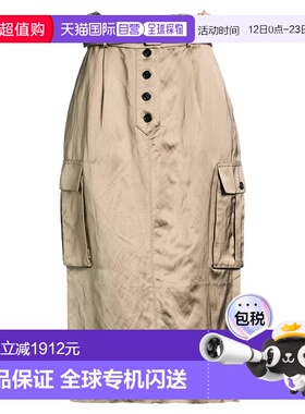 香港直邮Self-Portrait 女士 中长半身裙 grey灰色 舒适时尚