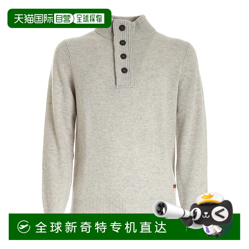 1h可退 香港直邮Barbour 男士针织毛衣 MKN0585BE14 AW2024 灰色