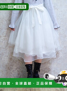 1h可退 日本直邮axes femme POETIQUE 女装 蕾丝×网纱 鱼尾裙 下