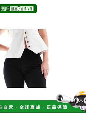 1h可退 香港直邮潮奢 Topshop 女士 Hourglass 中腰直筒短款原版(