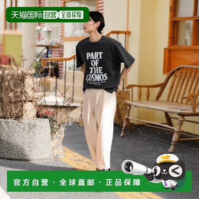 1h可退 日本直邮Right-on 女士Honeysuckle Rose系列酸洗印花宽松