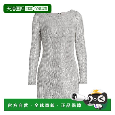 【美国直邮】Ramy Brook Forrest 网眼亮片迷你连衣裙 女装连衣裙