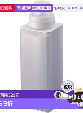 【日本直邮】山崎实业 带磁性填充用洗衣瓶雾白色 7X7.2X22cm测量